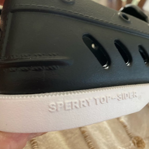 Sperry  Ao Float Black top-slider Women’s size 6 NWOT - Picture 6 of 11